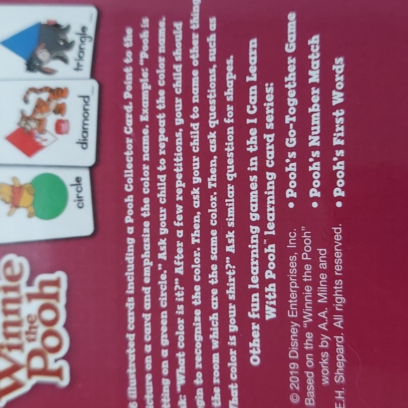 Disney | Toys | Disney Winnie The Pooh Poohs Colors Shapes | Poshmark